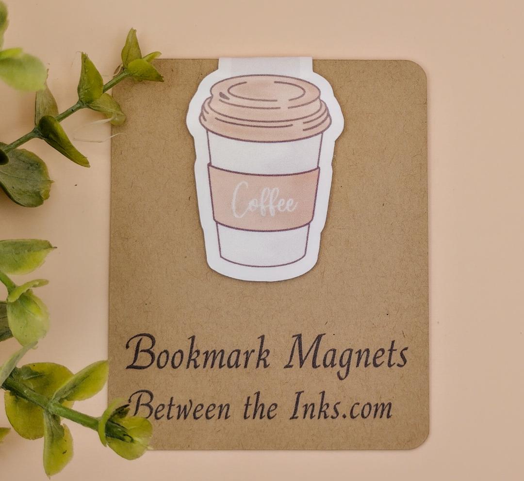 Coffee Cup 2 Magnetic Bookmarker