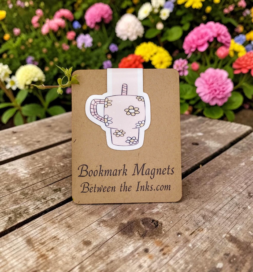 Flower Tumbler Magnetic Bookmarker