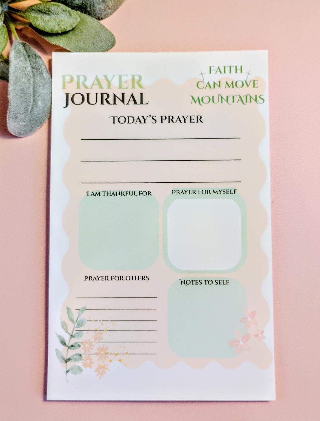 Stationary Prayer Journal Notepad 40 pages