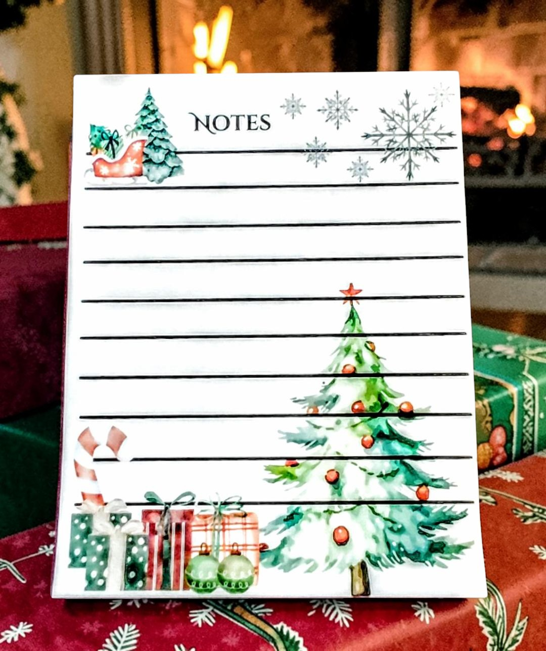 Stationary Christmas Trees Notepad 40 pages