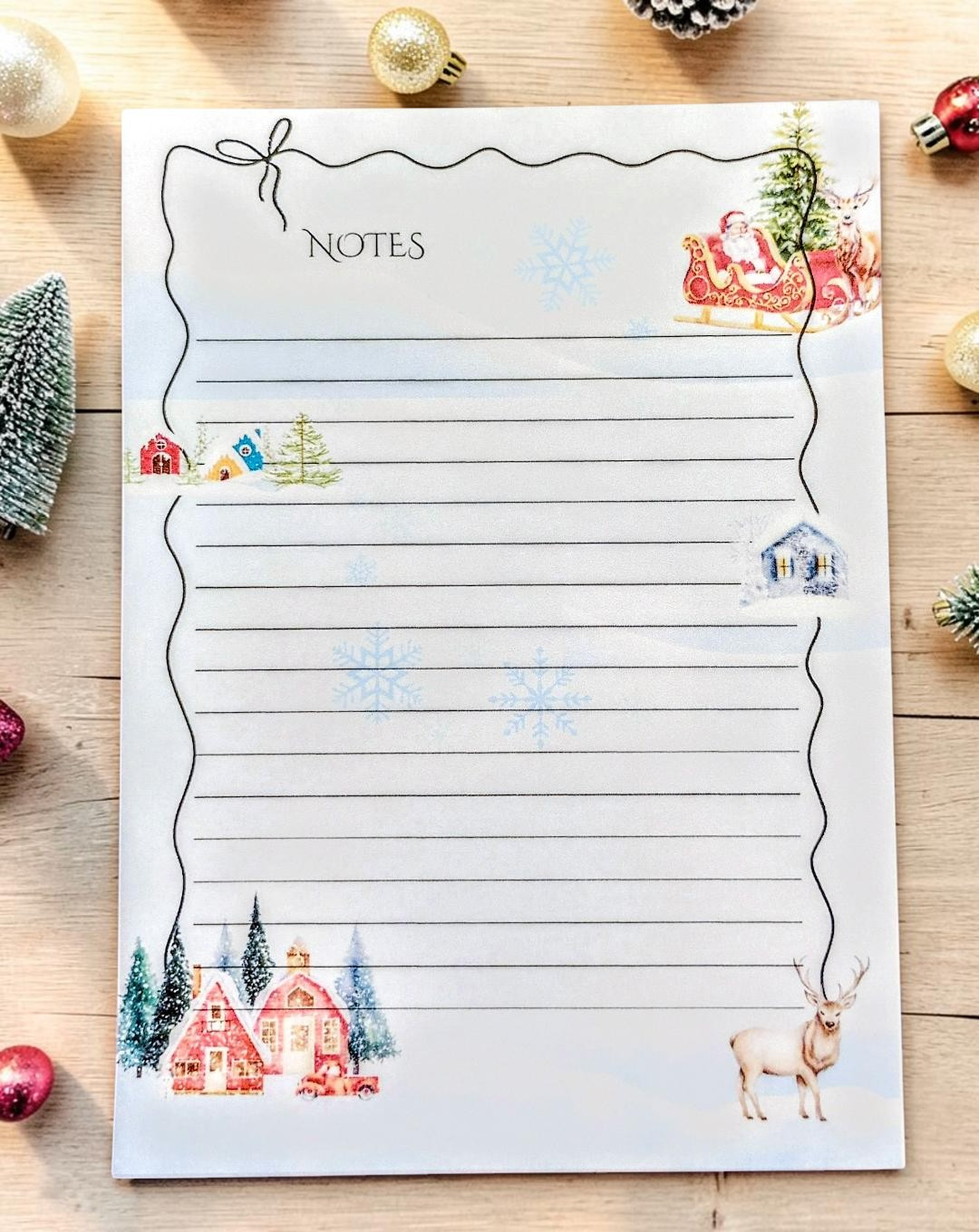 Stationary Santa at Home Notepads 40 pages