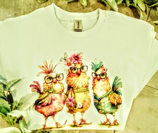 3 Chicks Shirt Light Blue
