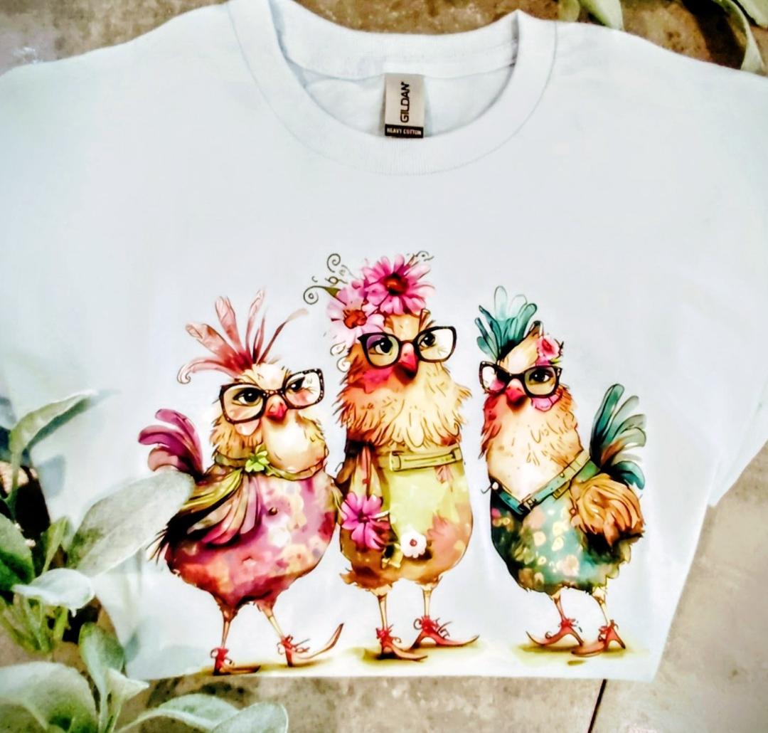 3 Chicks Shirt Light Blue