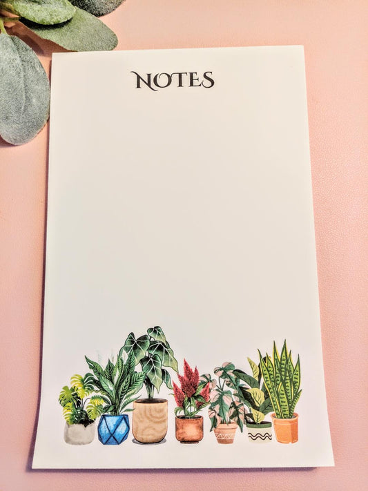Stationary Plants Notepad 40 pages