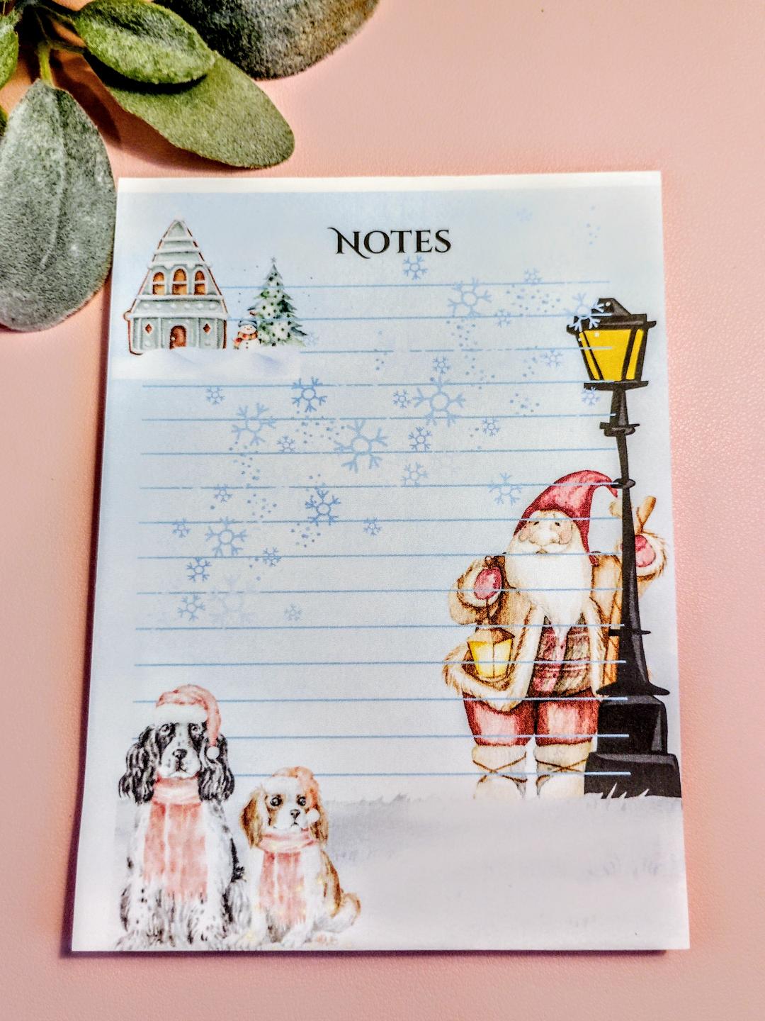 Stationary Santa's Dogs Notepad 40 pages