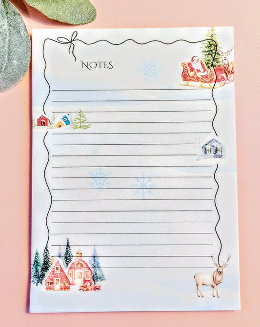 Stationary Santa at Home Notepads 40 pages