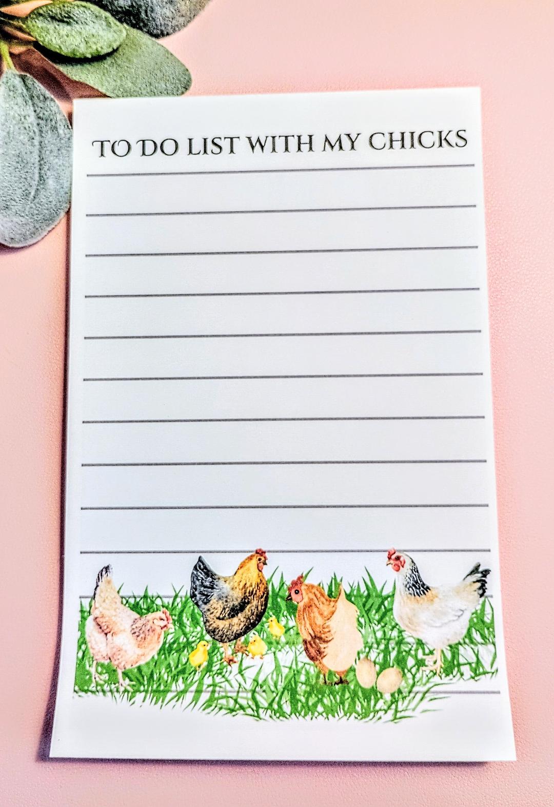 Stationary To Do List with my Chicks 40 pages