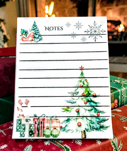 Stationary Christmas Trees Notepad 40 pages