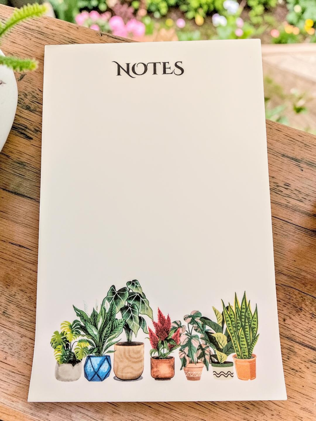 Stationary Plants Notepad 40 pages