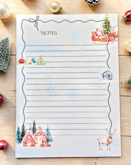 Stationary Santa at Home Notepads 40 pages