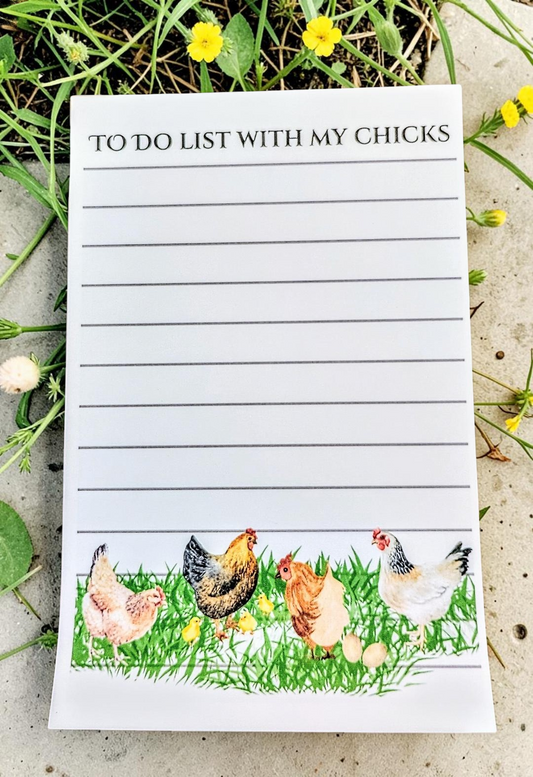 Stationary To Do List with my Chicks 40 pages