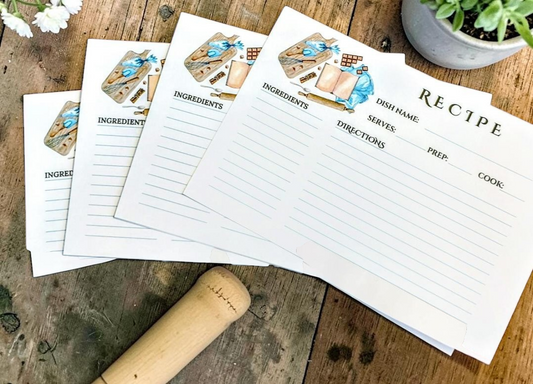 Stationary Everyday Recipe Cards pack of 20